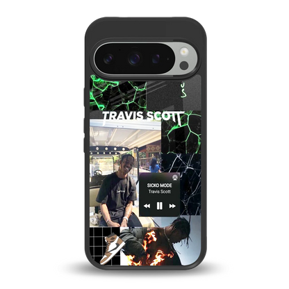 Travis Scott back phone cover | glass case for google pixel 9 pro xl