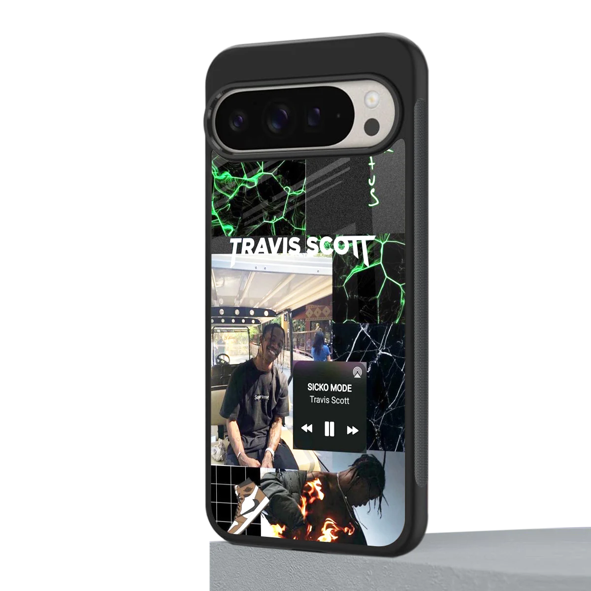 Travis Scott google pixel 9 pro mobile cover | shockproof glass phone case