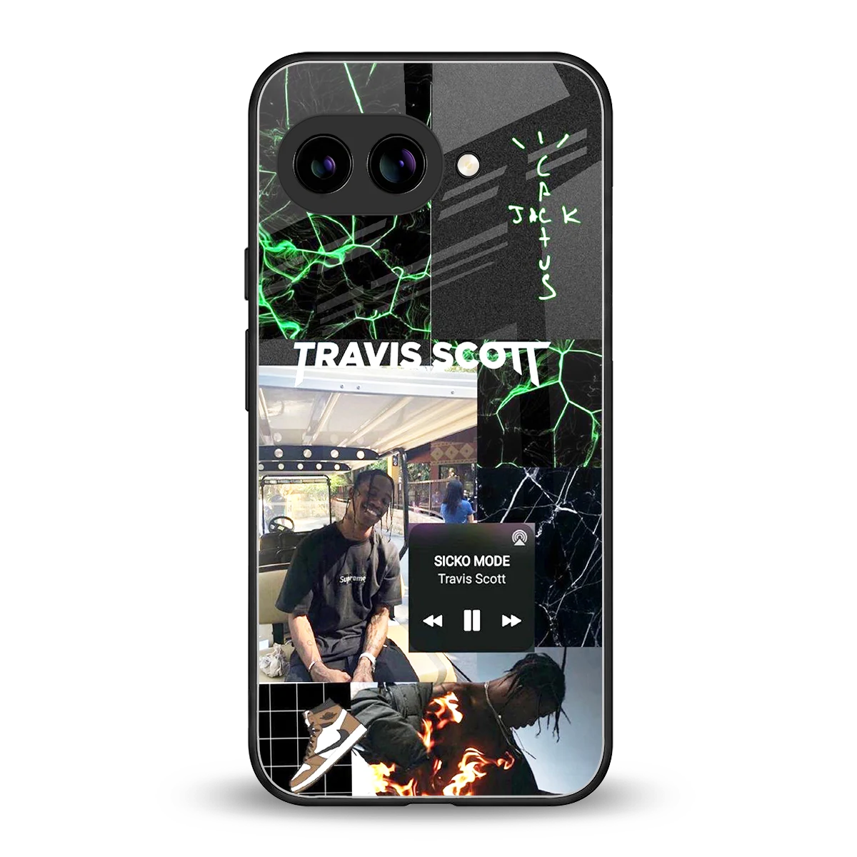 Travis Scott back phone cover | glass case for google pixel 10a