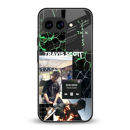 Travis Scott back phone cover | glass case for google pixel 10a