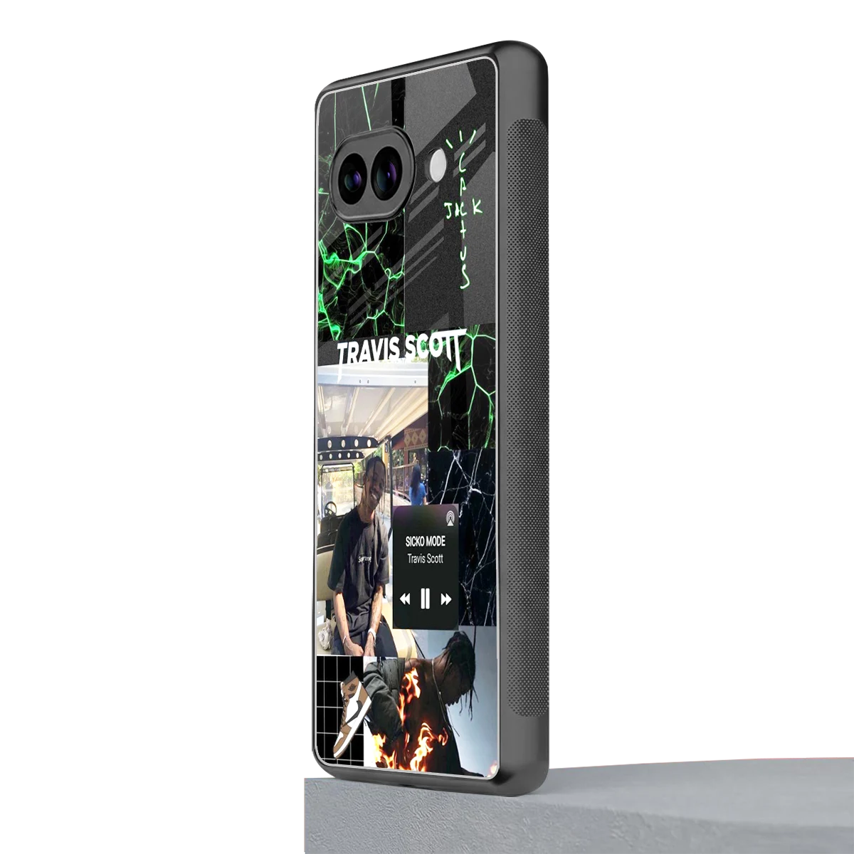 Travis Scott google pixel 10a mobile cover | shockproof glass phone case