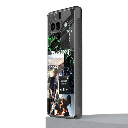 Travis Scott google pixel 10a mobile cover | shockproof glass phone case