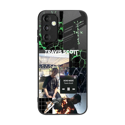 Travis Scott back phone cover | glass case for samsung galaxy m14 5g
