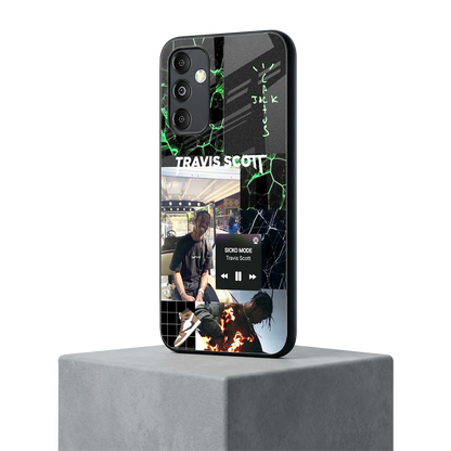 Travis Scott samsung galaxy m14 5g mobile cover | shockproof glass phone case