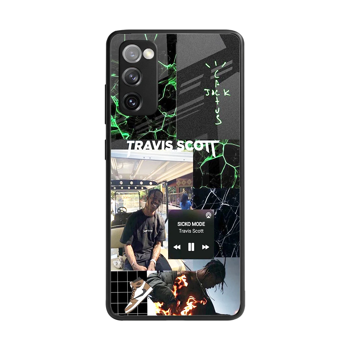 Travis Scott back phone cover | glass case for samsung galaxy s20 fe