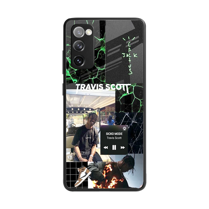 Travis Scott back phone cover | glass case for samsung galaxy s20 fe