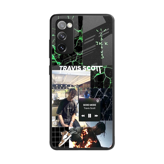 Travis Scott back phone cover | glass case for samsung galaxy s20 fe