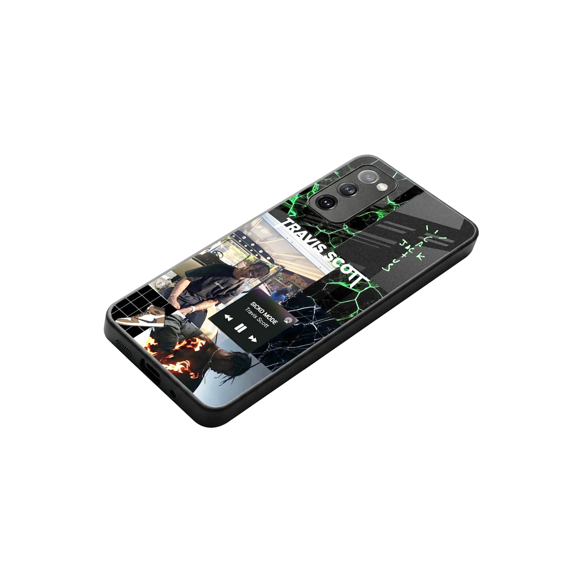 Travis Scott stylish phone case for samsung galaxy s20 fe | glossy glass and slim fit