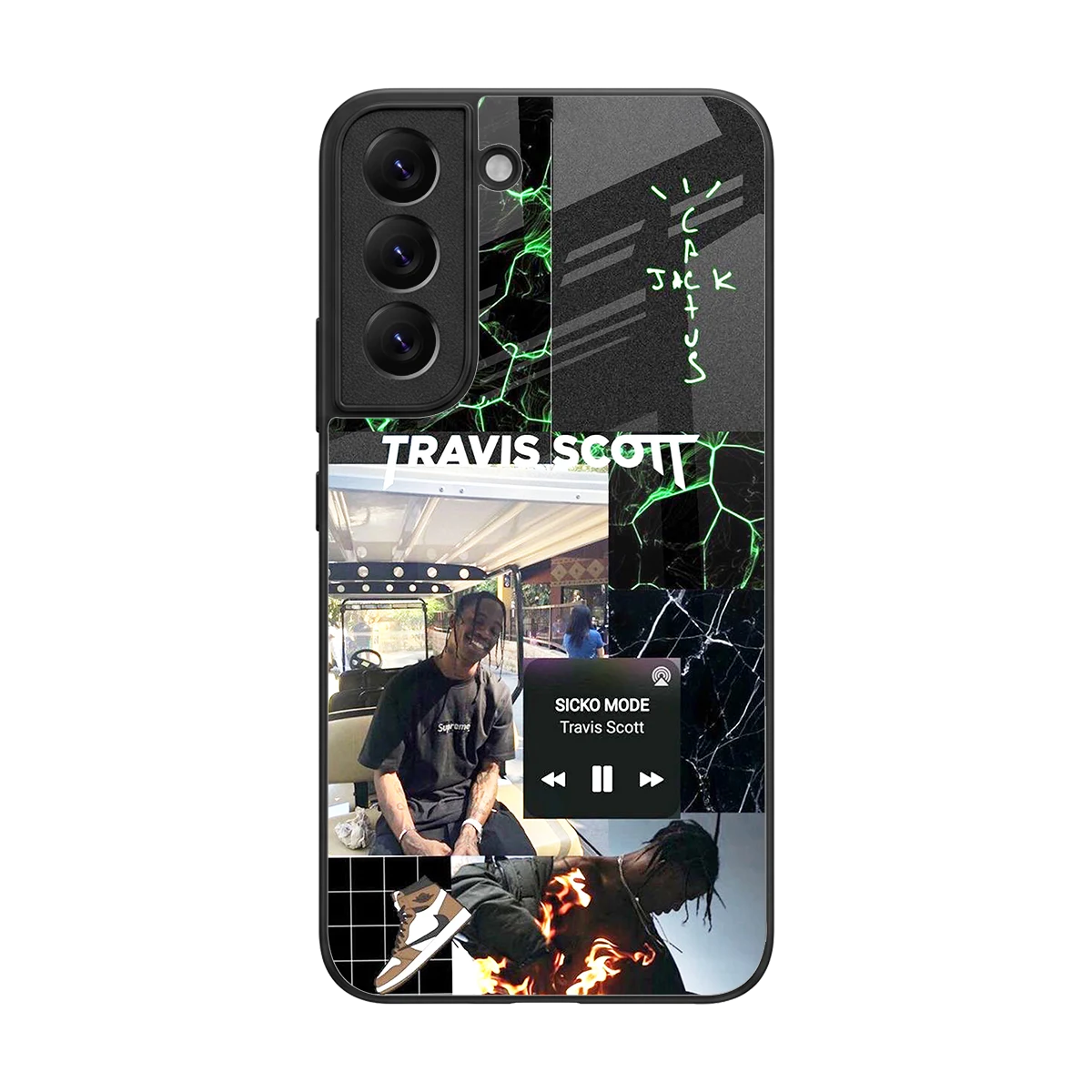 Travis Scott back phone cover | glass case for samsung galaxy s22