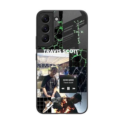 Travis Scott back phone cover | glass case for samsung galaxy s22