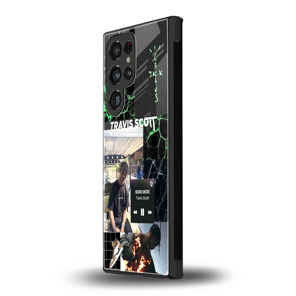 Travis Scott samsung galaxy s24 ultra mobile cover | shockproof glass phone case