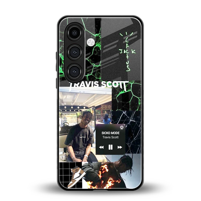 Travis Scott back phone cover | glass case for samsung galaxy s24