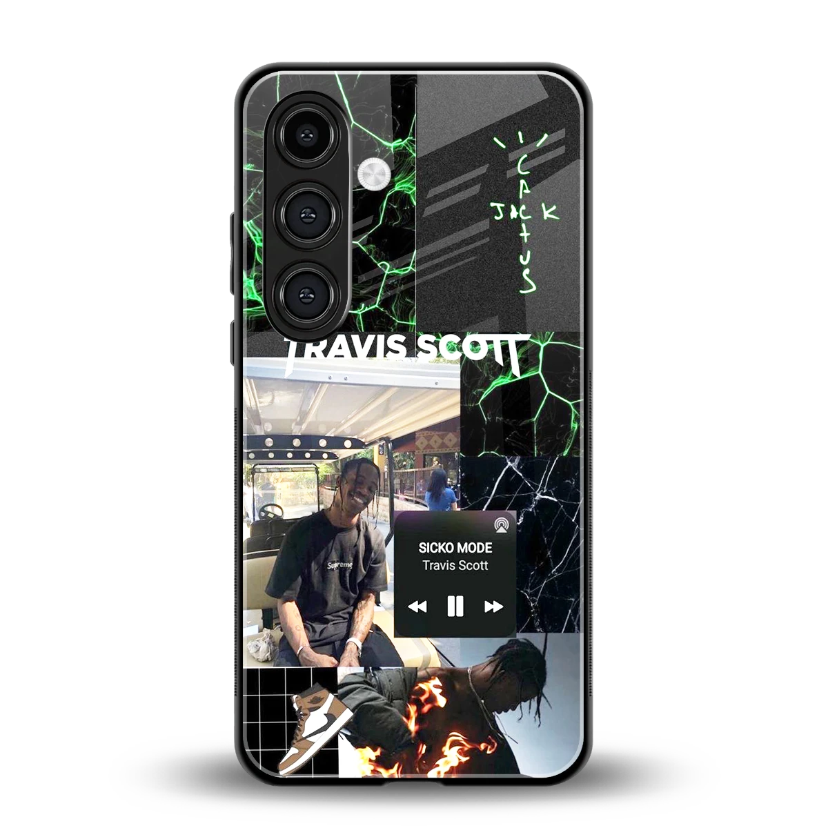 Travis Scott back phone cover | glass case for samsung galaxy s25 plus