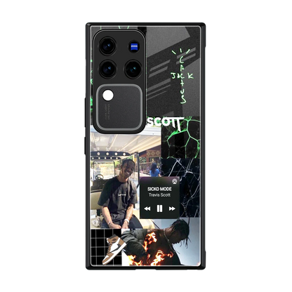 Travis Scott back phone cover | glass case forvivo v30 pro