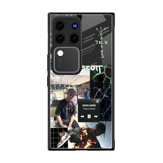 Travis Scott back phone cover | glass case forvivo v30 pro