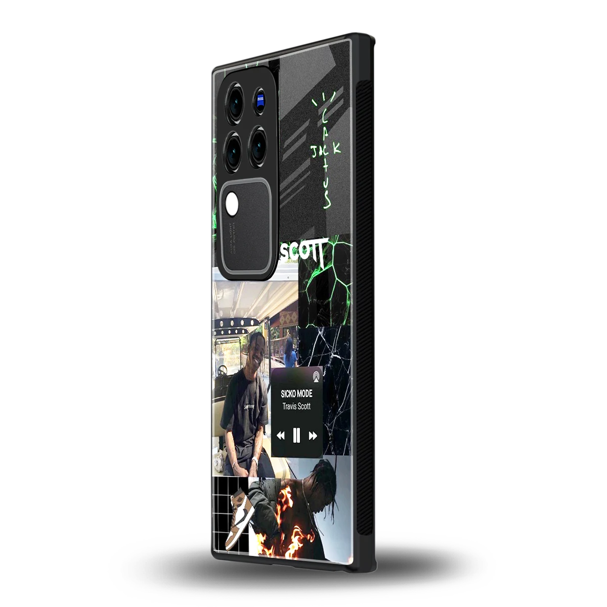 Travis Scottvivo v30 pro mobile cover | shockproof glass phone case