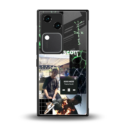 Travis Scott back phone cover | glass case for vivo v30
