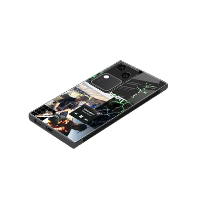 Travis Scott stylish phone case for vivo v30 | glossy glass and slim fit