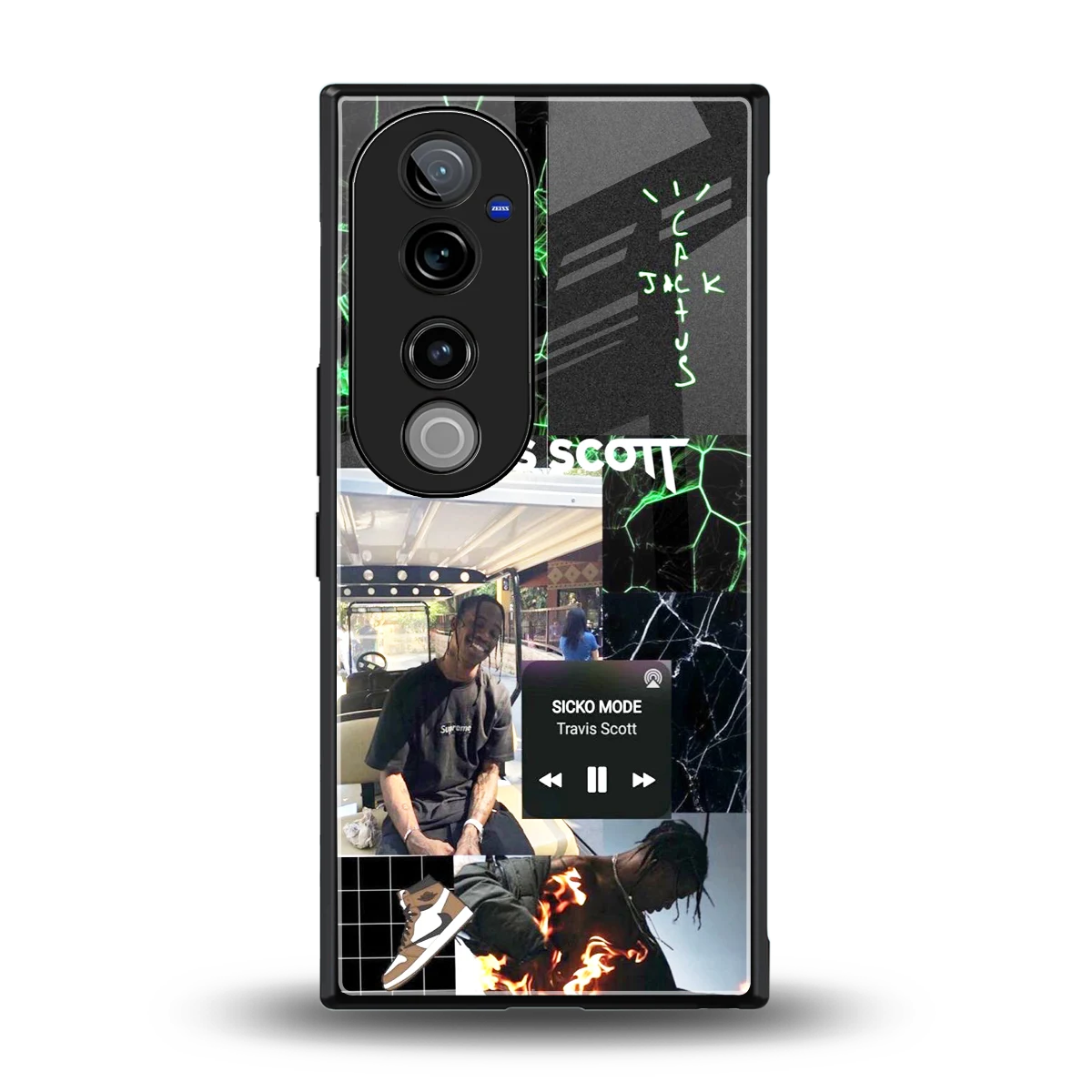 Travis Scott back phone cover | glass case for vivo v40 pro