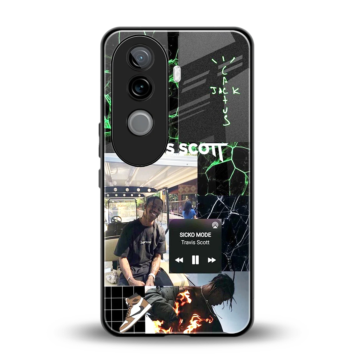 Travis Scott back phone cover | glass case for vivo v40e
