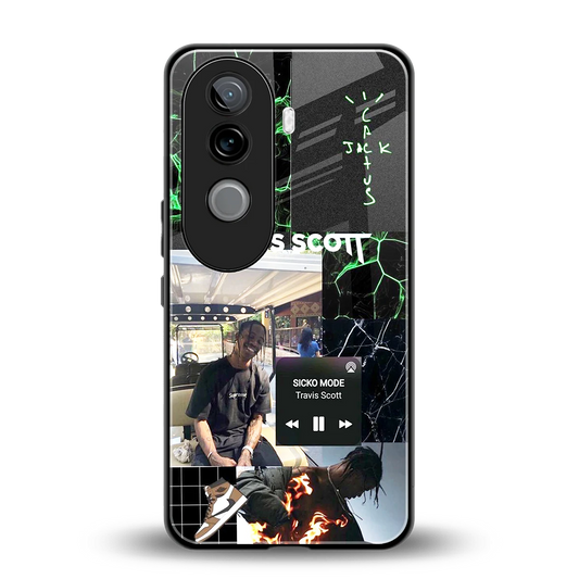 Travis Scott back phone cover | glass case for vivo v40e