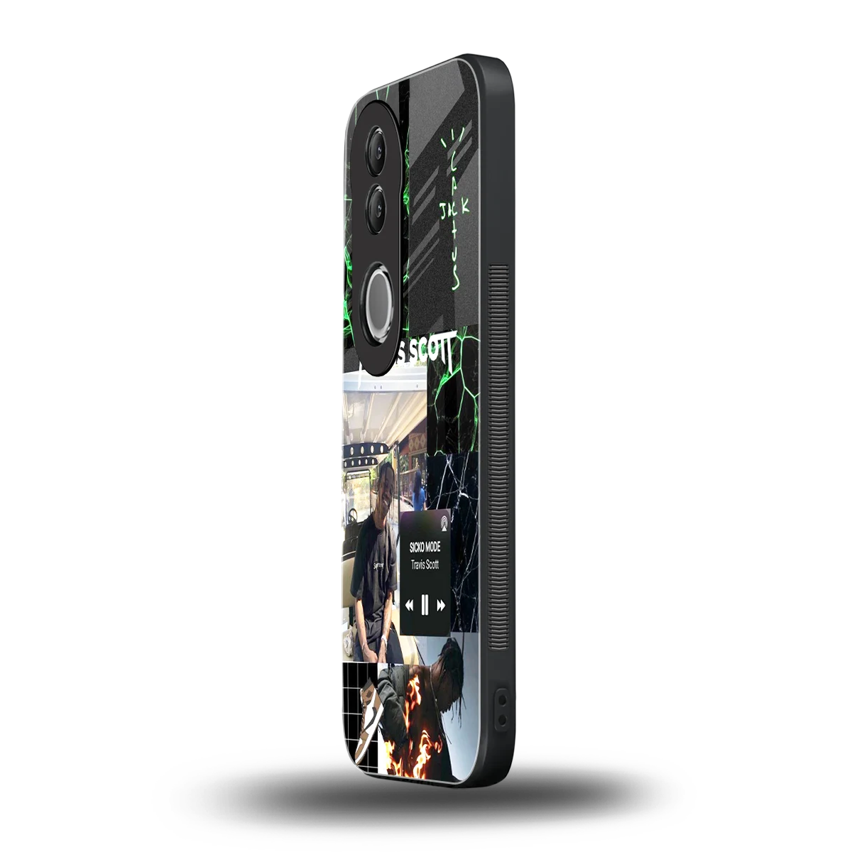 Travis Scott vivo v50 mobile cover | shockproof glass phone case