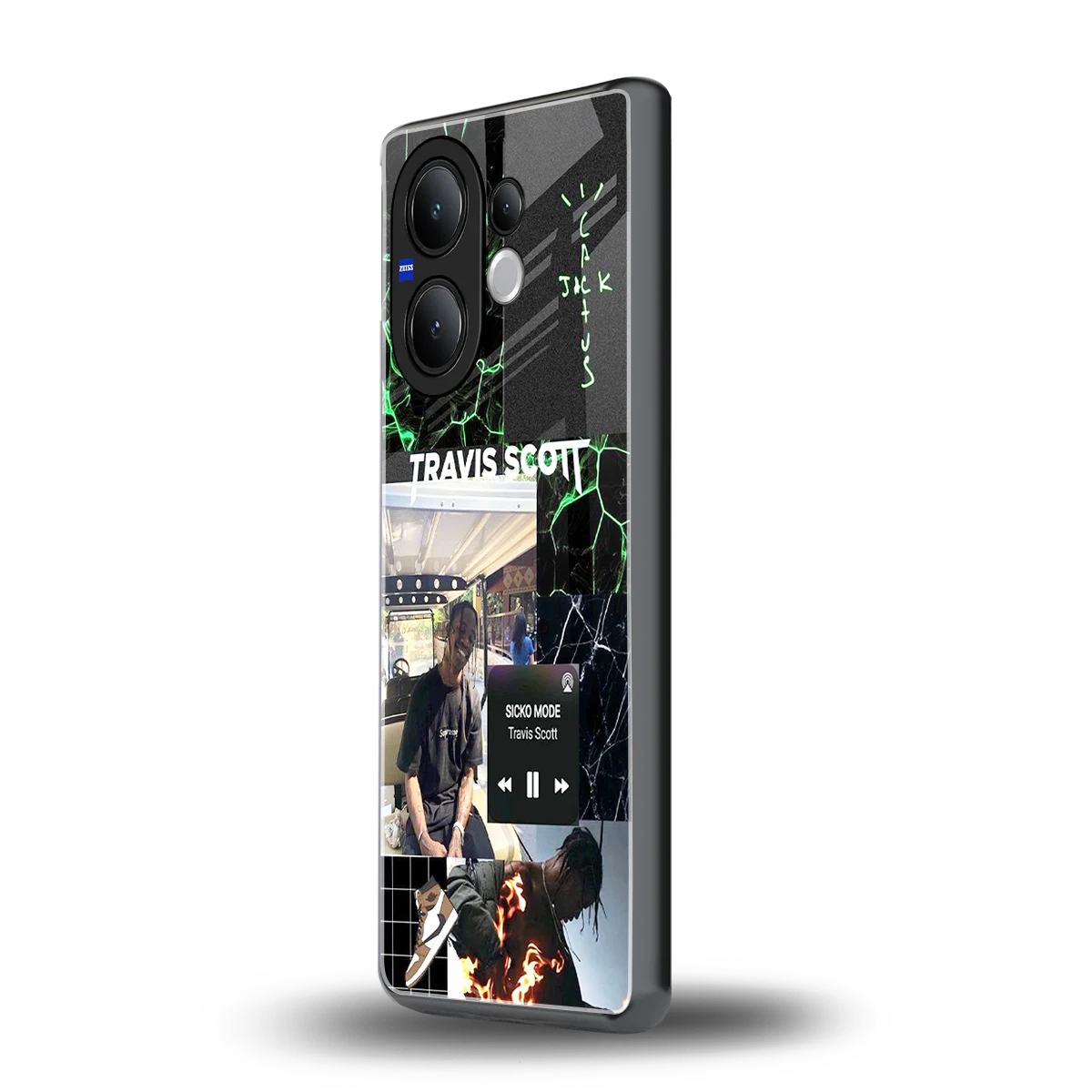 Travis Scott vivo v60 mobile cover | shockproof glass phone case