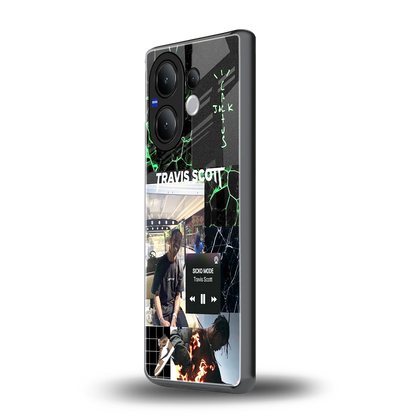 Travis Scott vivo v60 mobile cover | shockproof glass phone case