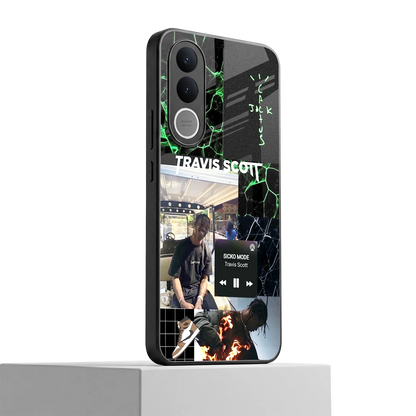 Travis Scott vivo v70 fe mobile cover | shockproof glass phone case