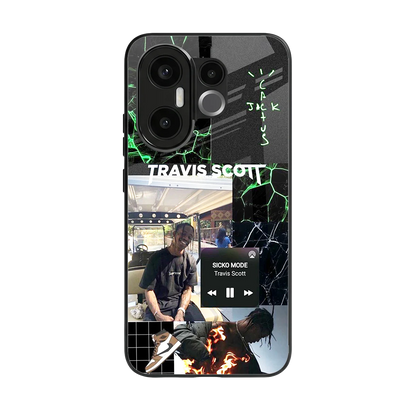 Travis Scott back phone cover | glass case for vivo x200 fe