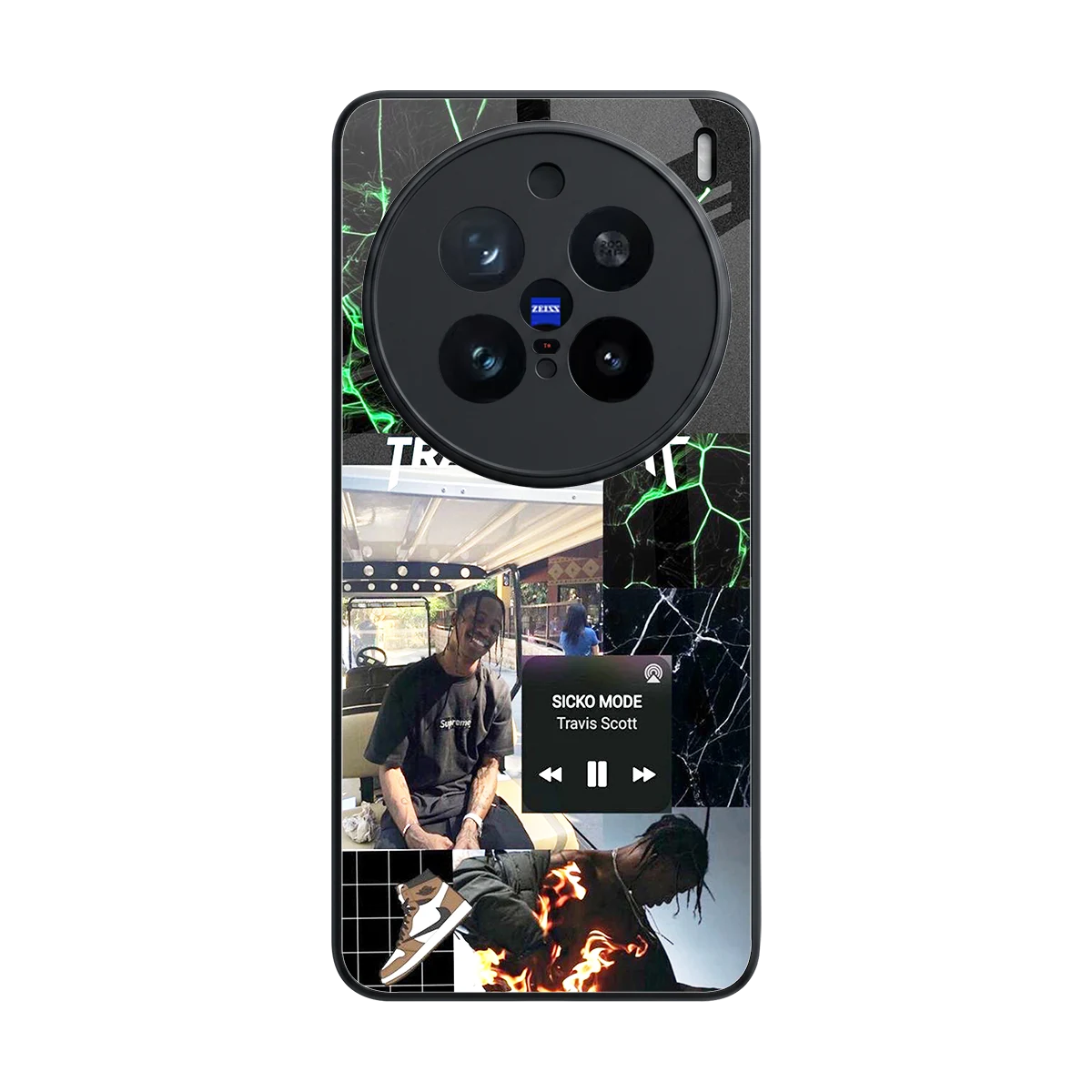 Travis Scott back phone cover | glass case for vivo x200 pro