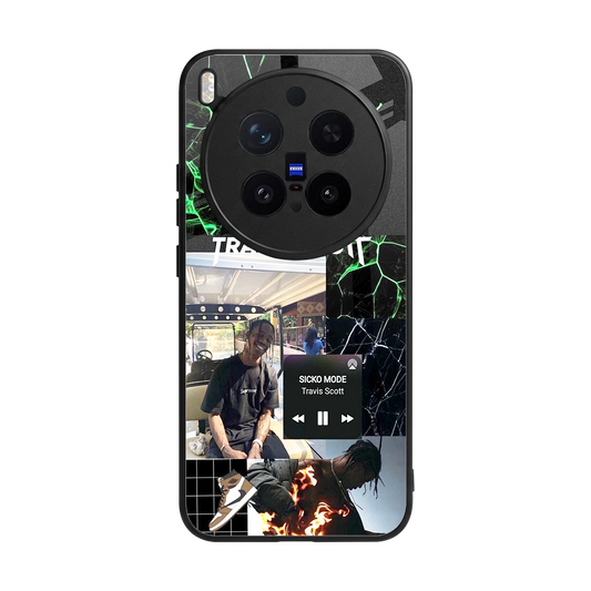Travis Scott back phone cover | glass case for vivo x300 pro