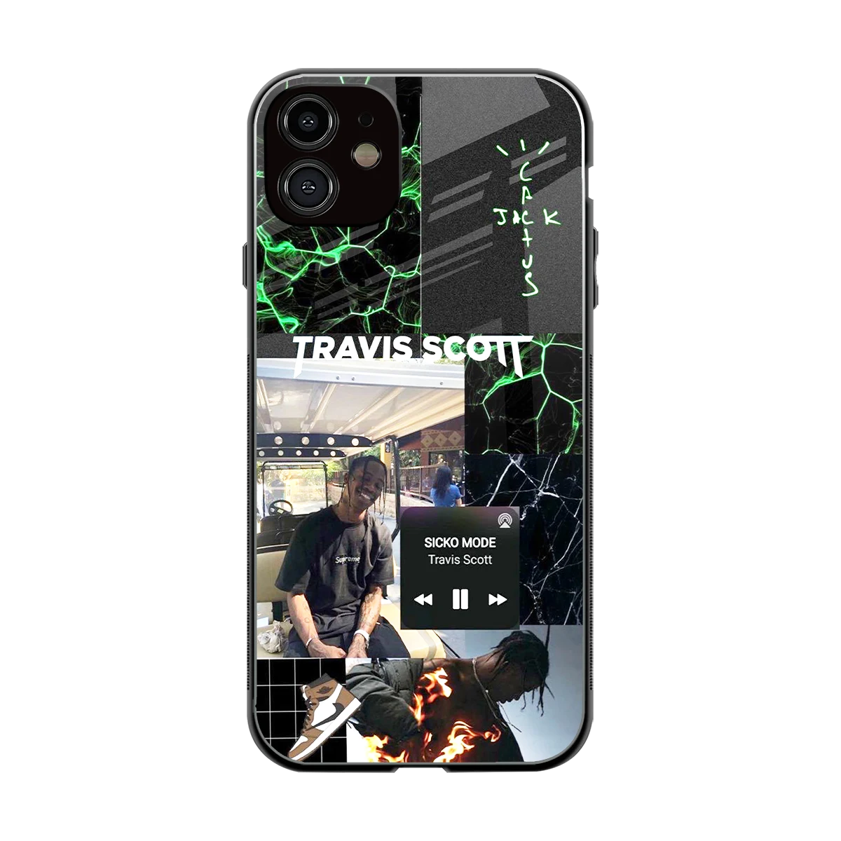 Travis Scott back phone cover | glass case for iphone 12