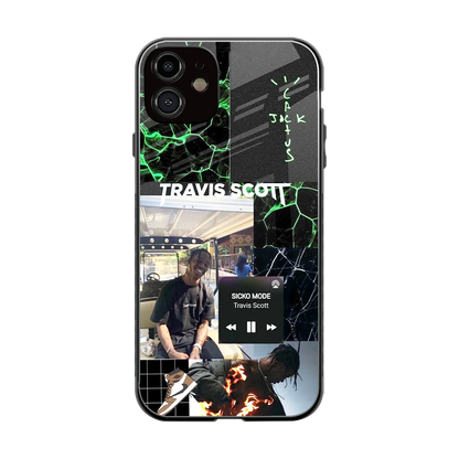 Travis Scott back phone cover | glass case for iphone 12