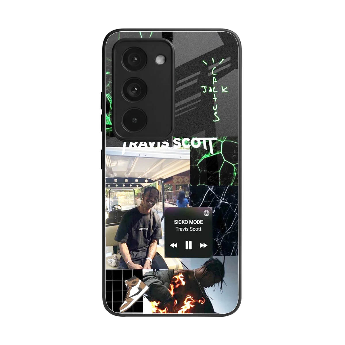 Travis Scott back phone cover | glass case for redmi 15 5g