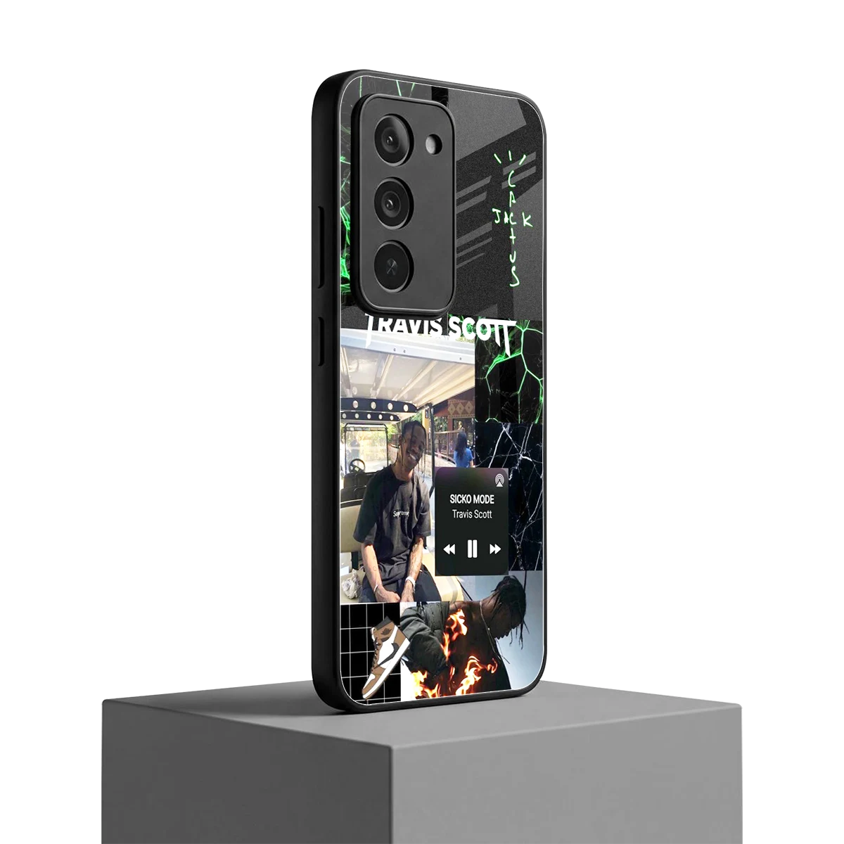 Travis Scott redmi 15 5g mobile cover | shockproof glass phone case