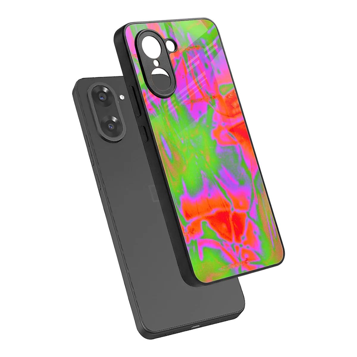 Triple Glow sleek oneplus nord ce5 5g cover with tempered glass back and TPU edges