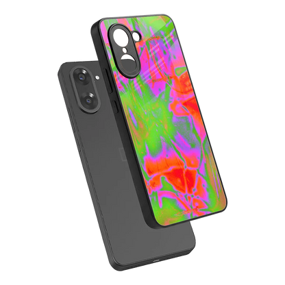Triple Glow sleek oneplus nord ce5 5g cover with tempered glass back and TPU edges