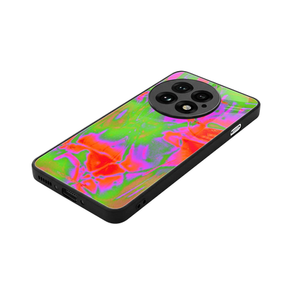 Triple Glow stylish phone case for oneplus 13 | glossy glass and slim fit