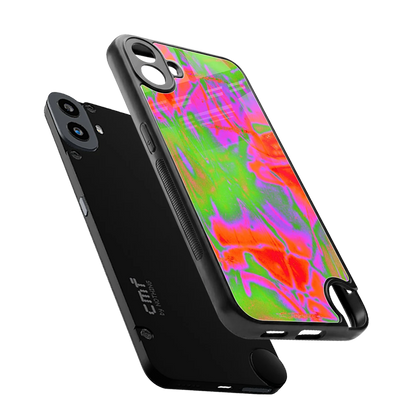 Triple Glow sleek cmf nothing phone 1 cover with tempered glass back and TPU edges