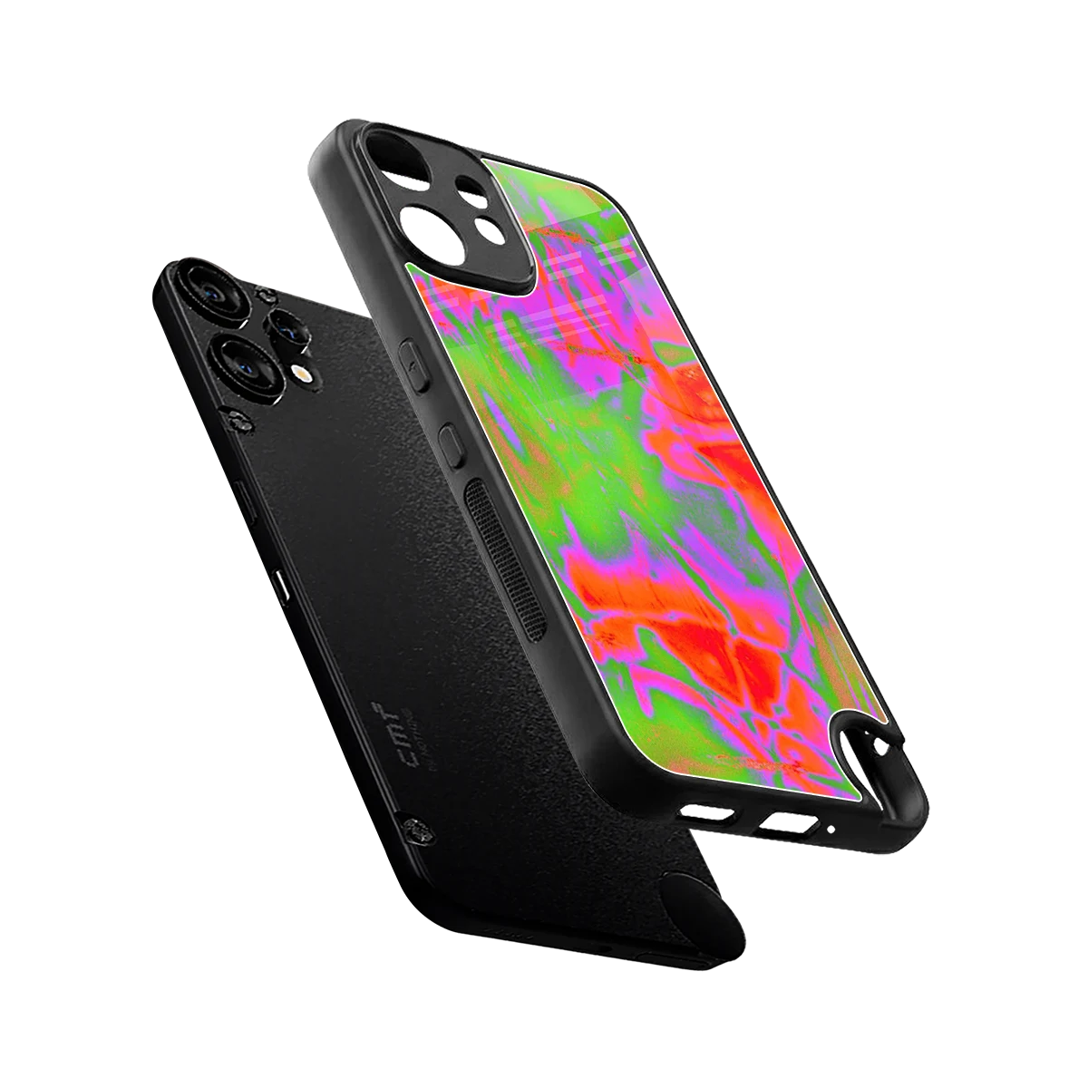 Triple Glow sleek cmf nothing phone 2 pro cover with tempered glass back and TPU edges
