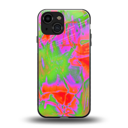 Triple Glow back phone cover | glass case for iphone 13 mini