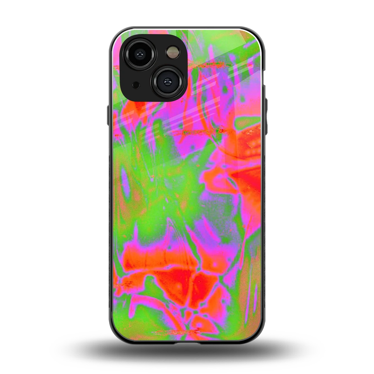 Triple Glow back phone cover | glass case for iphone 12 mini