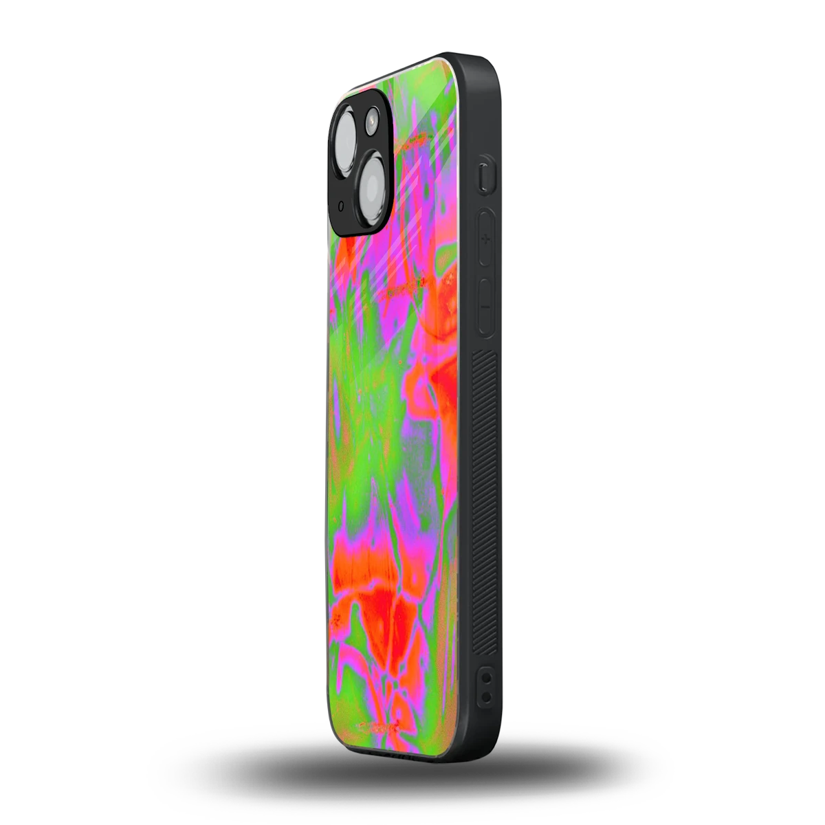 Triple Glow iphone 13 mini mobile cover | shockproof glass phone case