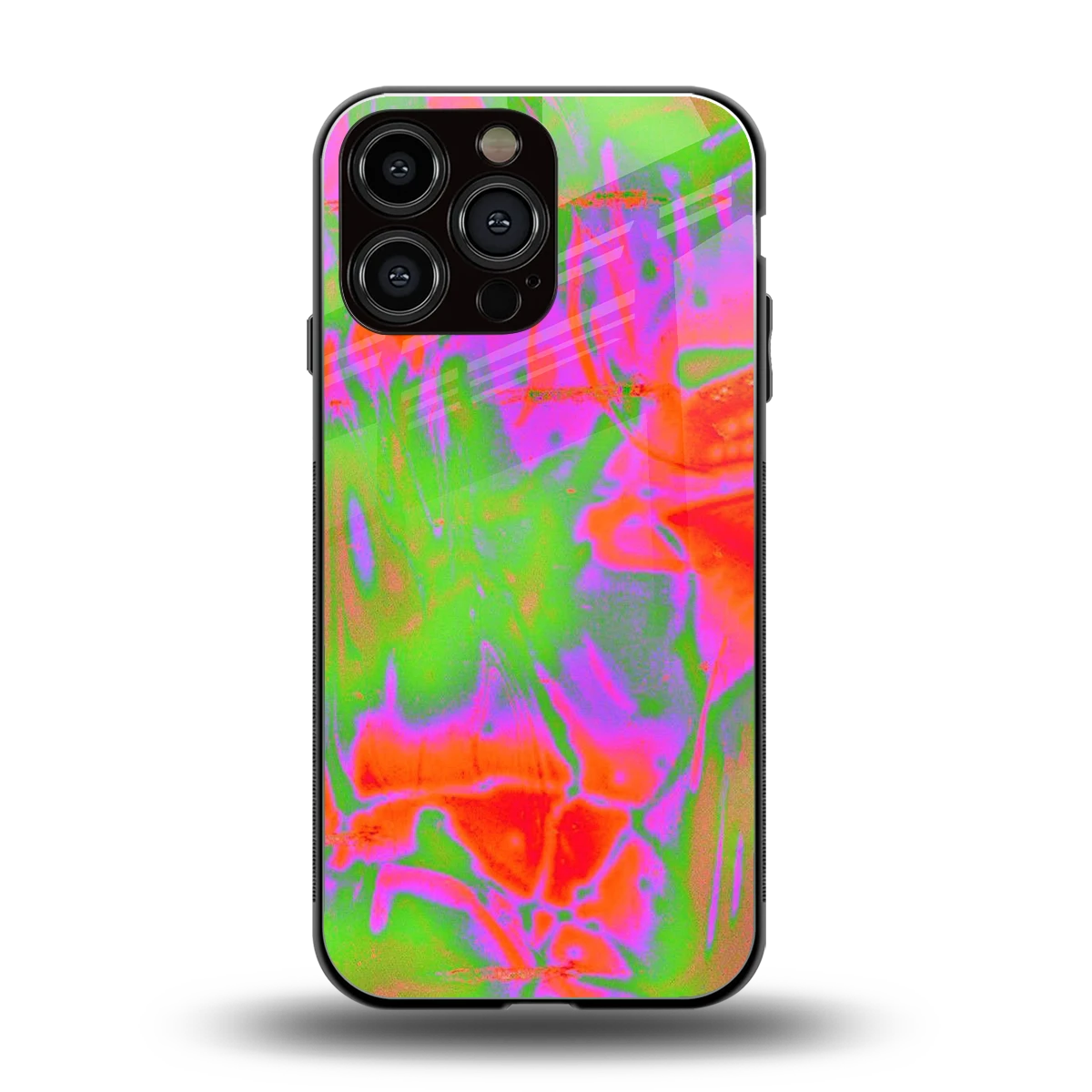 Triple Glow back phone cover | glass case for iphone 13 pro max