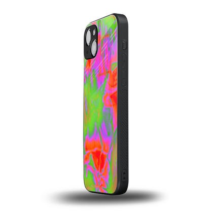 Triple Glow iphone 14 plus mobile cover | shockproof glass phone case