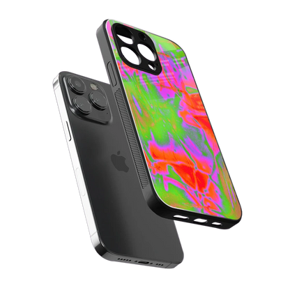 Triple Glow sleek iphone 15 pro max cover with tempered glass back and TPU edges