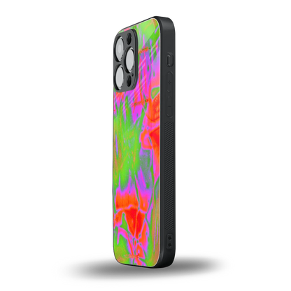 Triple Glow iphone 15 pro max mobile cover | shockproof glass phone case