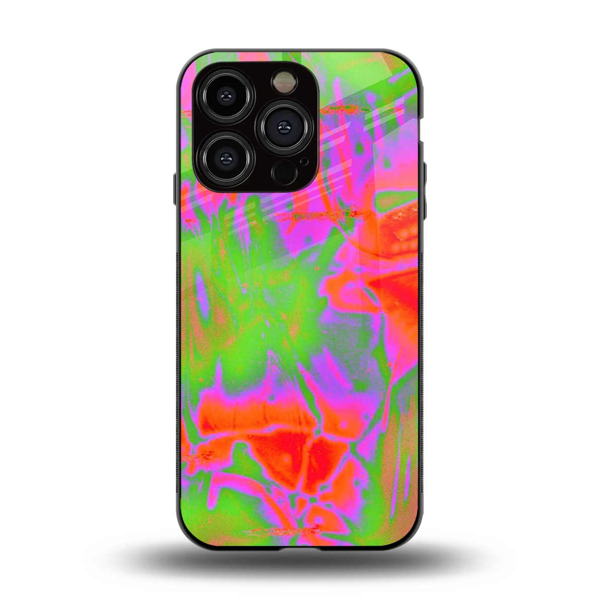 Triple Glow back phone cover | glass case for iphone 15 pro