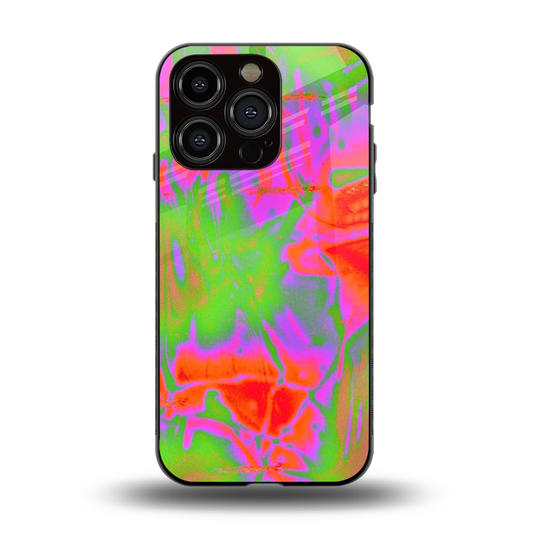 Triple Glow back phone cover | glass case for iphone 15 pro
